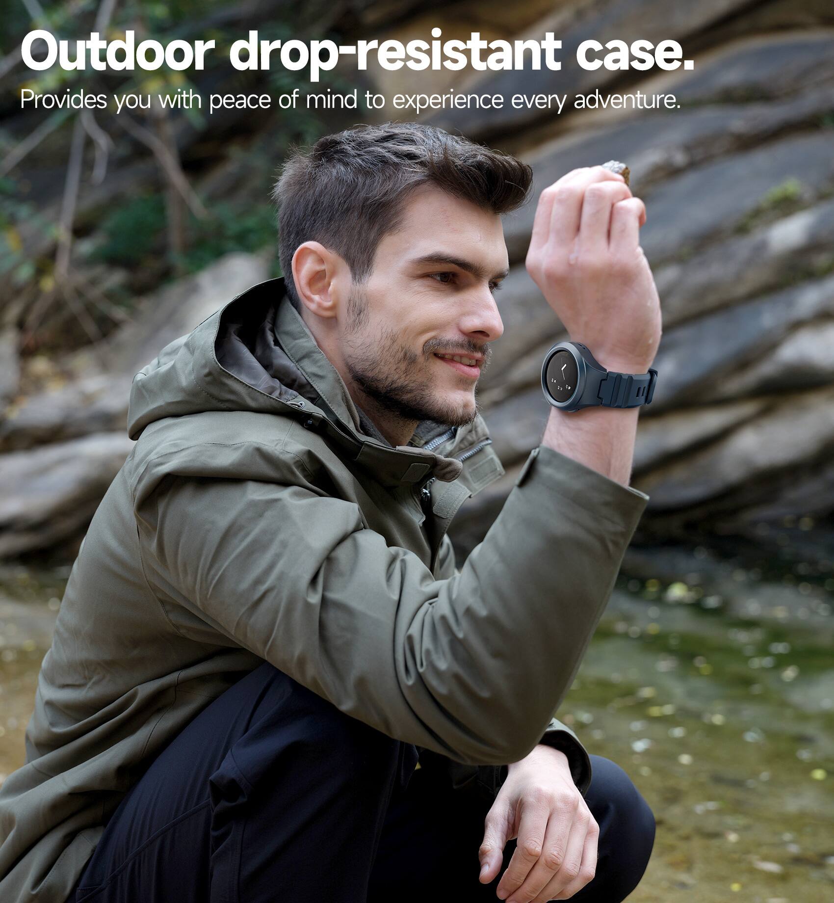 Outdoor drop-resistant case.  
Provides you with peace of mind to experience every adventure.
