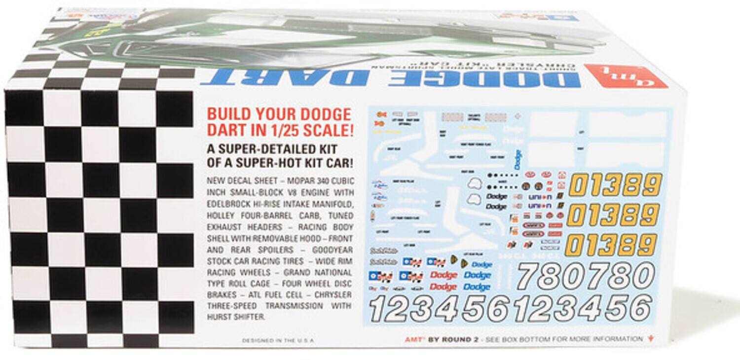 PopMarket AMT Dodge Dart Sportsman Short Track Kit Car 1/25 Scale Model ...