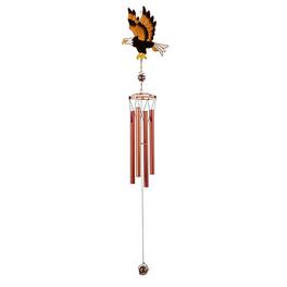 FC Design - 28" Long Eagle Copper and Gem Wind Chime Outdoor Patio or Garden Hanging Decoration - Multi-Color