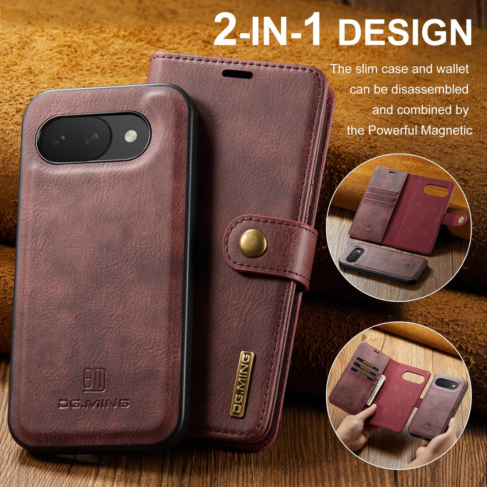 2-IN-1 DESIGN

The slim case and wallet can be disassembled and combined by the Powerful Magnetic

BE.MINE 06.MING