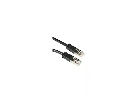 Front. Cables to Go - C2G 28691 5 ft. Cat5e Snagless Shielded (STP) Ethernet Network Patch Cable - Black - Black.