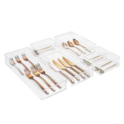 Front. Sorbus - Sorbus Kitchen Drawer Organizer - Great Organization Solution for Any Kitchen Drawer - Store Utensils - Six.