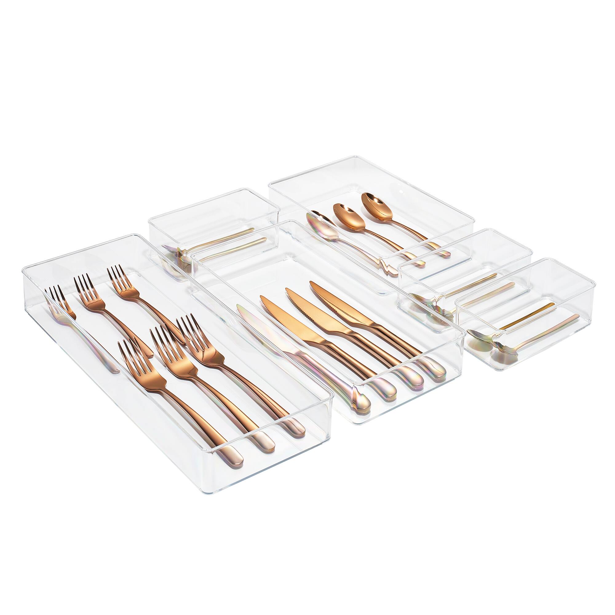 Front. Sorbus - Sorbus Kitchen Drawer Organizer - Great Organization Solution for Any Kitchen Drawer - Store Utensils - Six.
