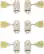 Front Standard. Gibson - Vintage Les Paul Classic Machine Heads (6-Pack).