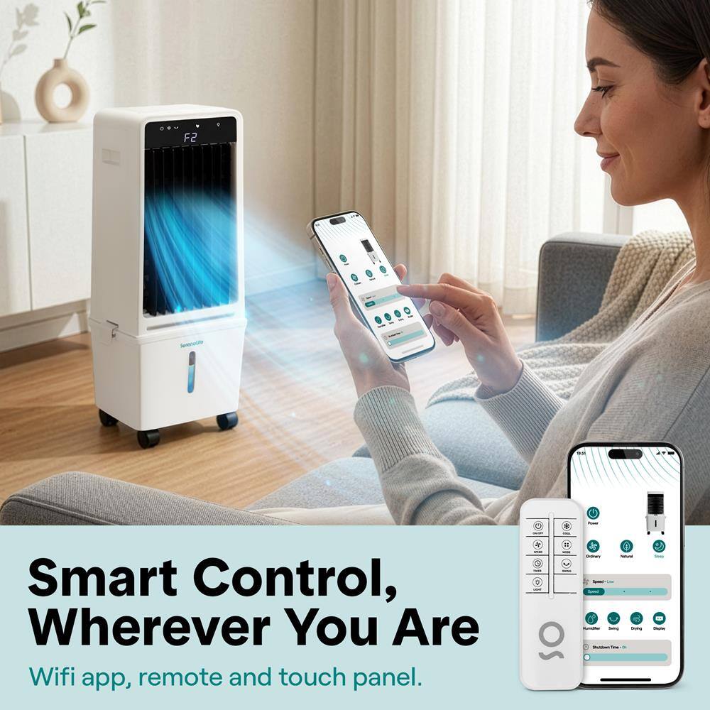 F2 I SA Smart Control, Wherever You Are Wifi app, remote and touch panel.