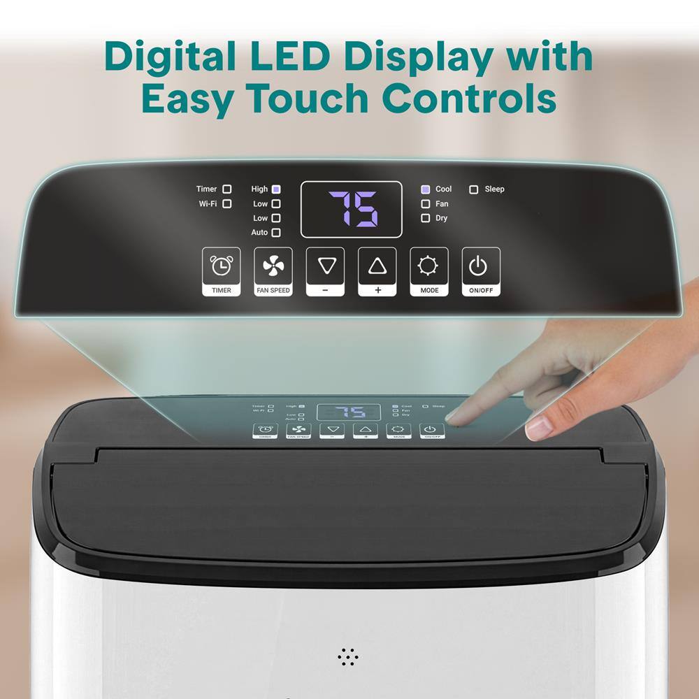 Digital LED Display with Easy Touch Controls

Timer Wi-Fi High Low Low Auto

75

Cool Fan Dry Sleep

TIMER FAN SPEED + MODE ON/OFF