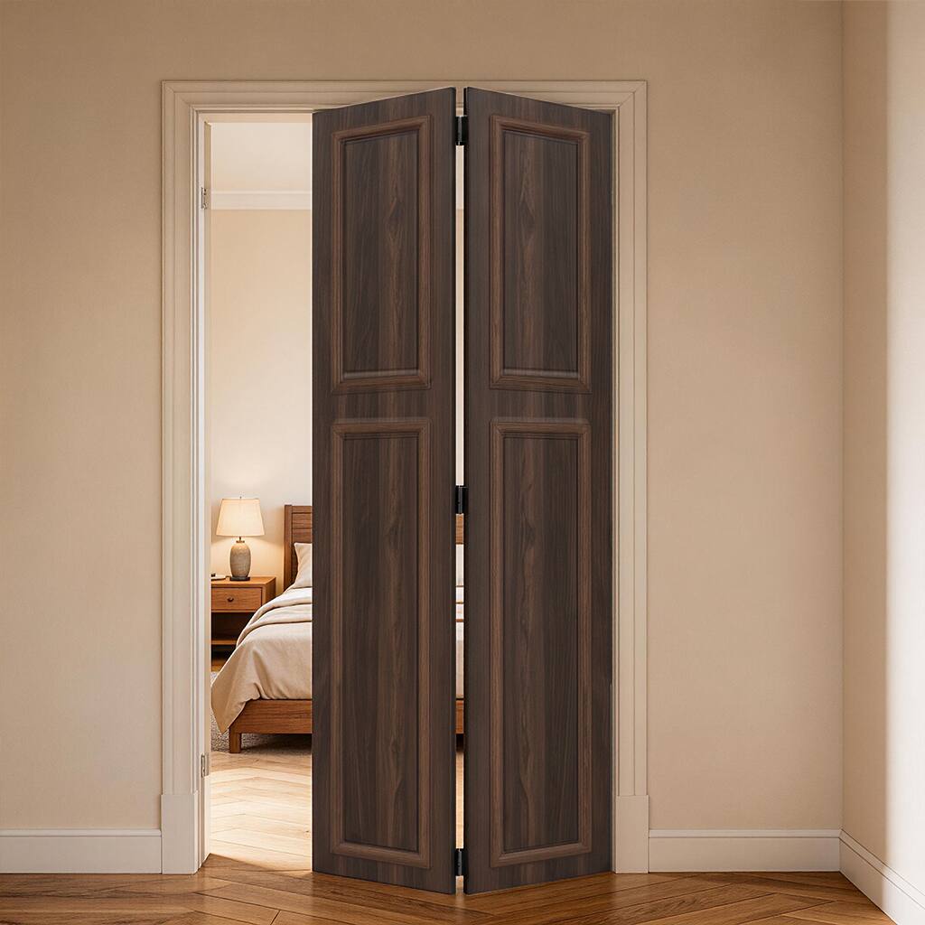 Alt View 2. Boyel Living - Antique brown Interior Barn Door 30-in L x 1.5-in W x 80-in H with Matching Installation Hardware - Antique brown.