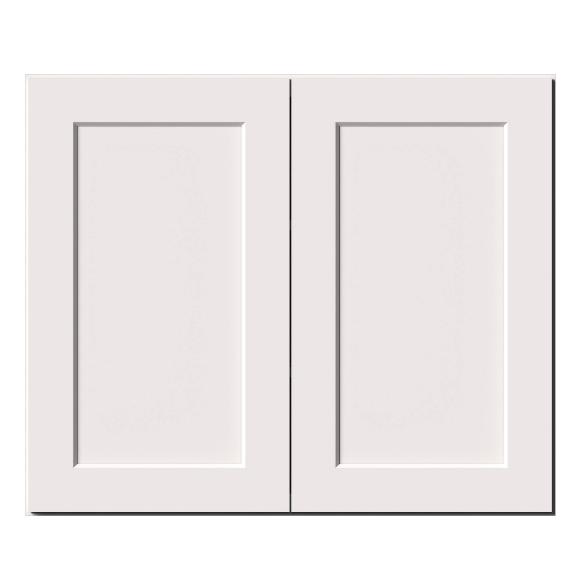 Alt View 1. Boyel Living - 36-in W x 30-in H x 12-in D Shaker RTA Kitchen Wall Cabinet with Soft-Close - White Shaker.