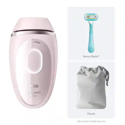 Braun Silk Expert Mini Corded IPL Hair Removal Device with Venus Razor and Pouch Pink PL1111 - Best Buy Braun Silk Expert Mini Corded IPL Hair Removal Device with Venus Razor and Pouch Pink PL1111 - Best Buy