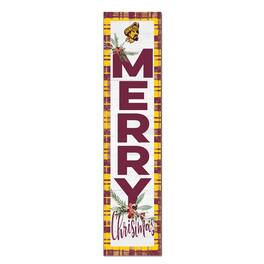 Jardine - Central State Marauders 12'' x 48'' Outdoor Merry Christmas Leaner - White