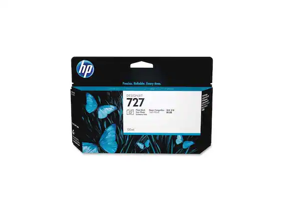 hp Precise. Reliable. Every time.
DESIGNJET 727
Photo Black
Negro Fotográfico
Noir Photo
Schwarz Foto
130 ml