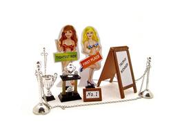 Car Show Trophy Set For 1/24 Scale Model Cars by Kinsfun - Multicolor