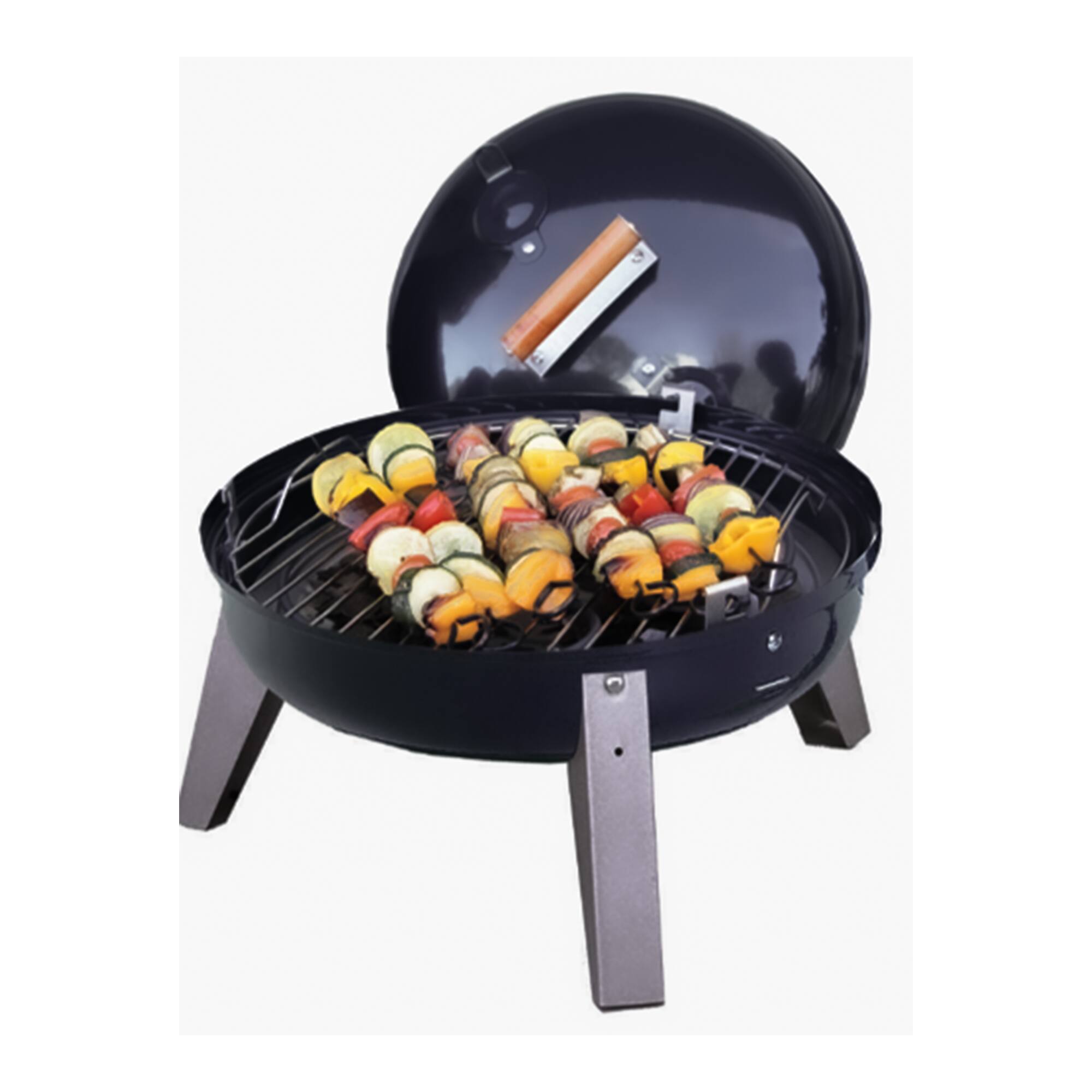 Alt View 2. Americana Grills - Americana Lock N Go Portable Charcoal Grill with Locking Hood & Bowl, Black - Black.