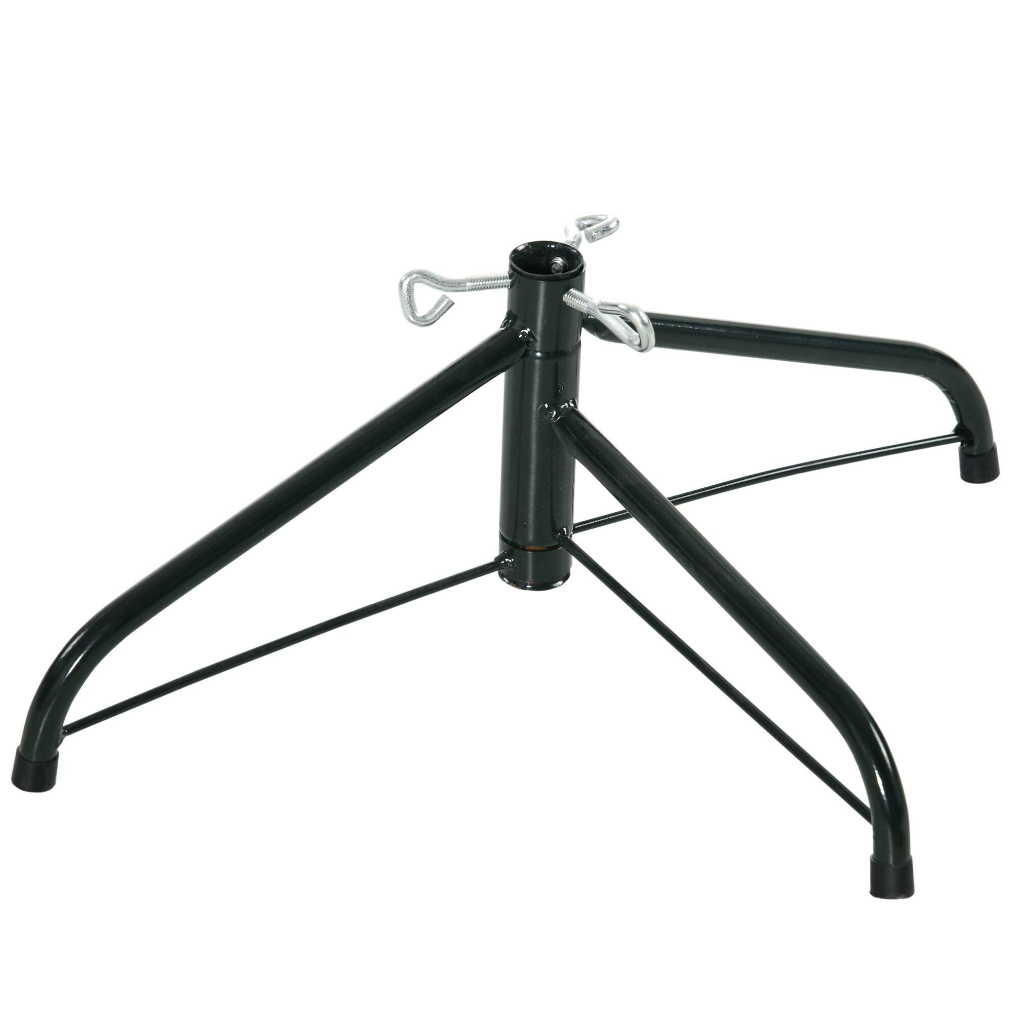 Alt View 8. Homcom - Half Artificial Christmas Tree Holiday Décor with 229 Branches, Auto Open, Steel Base - green.