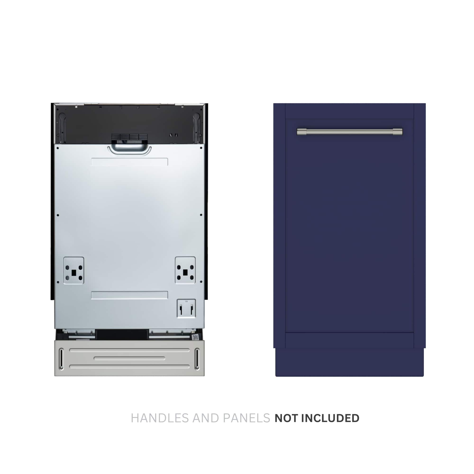 Koolmore - 18 in. ADA Panel Ready with 8 Place Settings 52 DB Dishwasher in Stainless-Steel (KM-DW1852-PR) - Stainless-Steel and Black