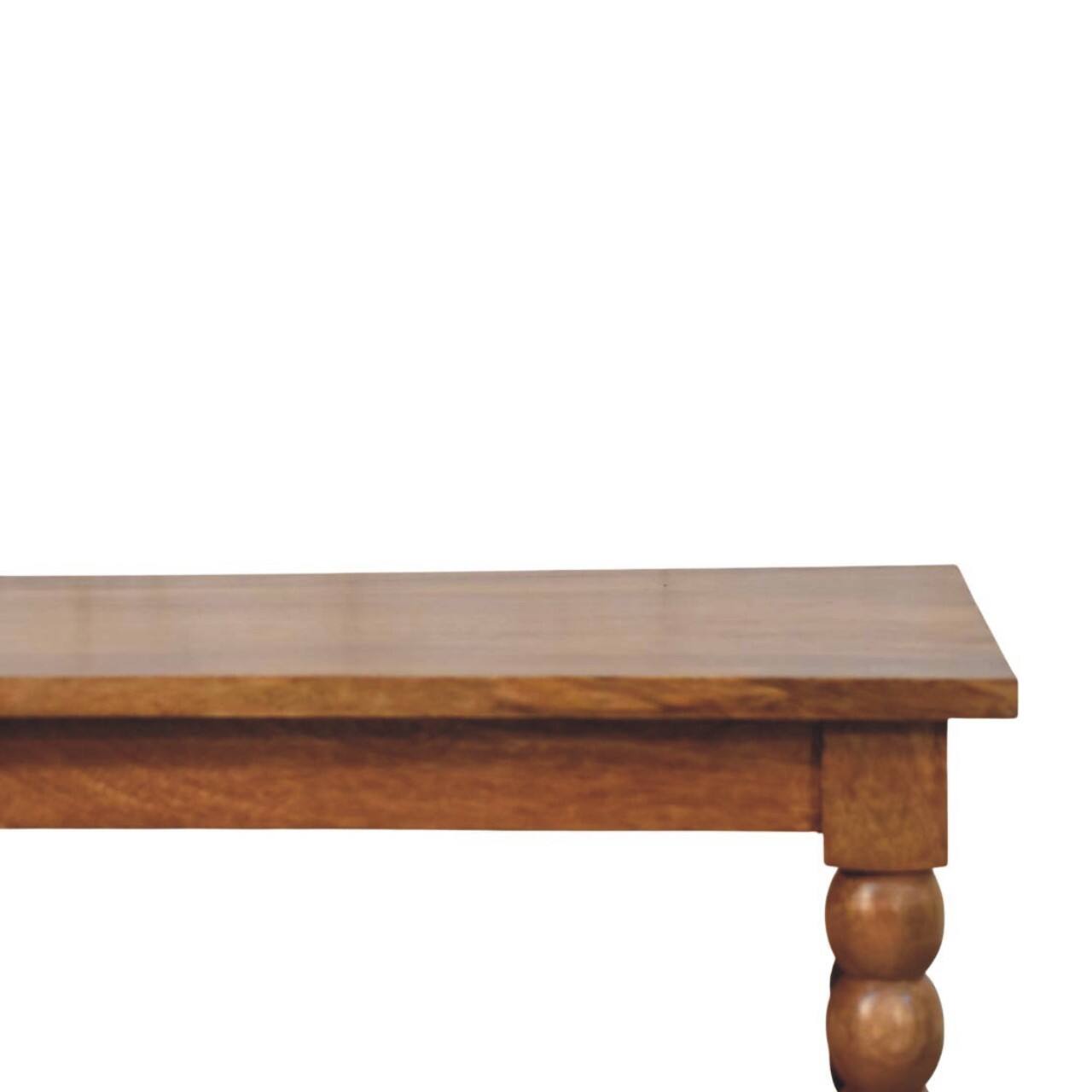 Back. Artisan Furniture - Spindle Coffee Table with Open Shelf, Brown - Brown.
