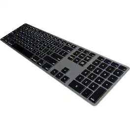 Matias - Wired Aluminum Keyboard - Cable Connectivity - USB Type A Interface - English (US) - Mac OS - Space Gray