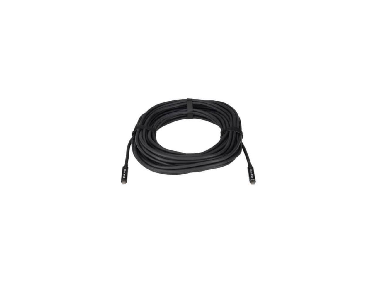 Alt View 1. Eaton - Eaton Tripp Lite USB-C to USB-C Fiber AOC, USB 3.2 Gen 2 10Gbps, 8K HDR, 40W PD, 15m/49ft, Black (U420F-15M).