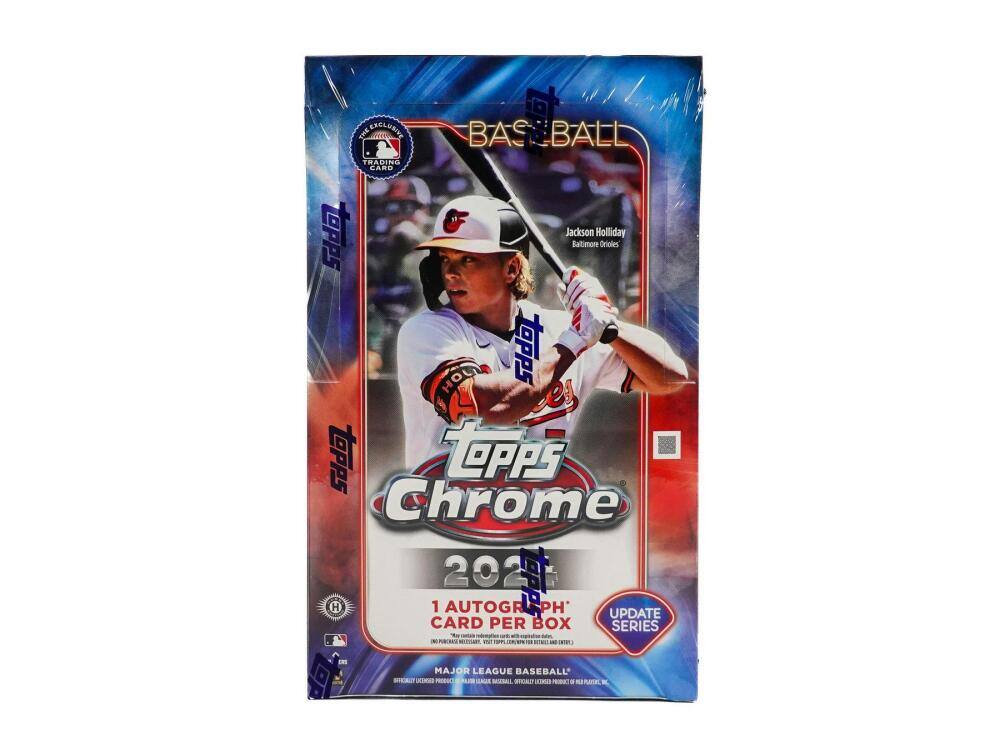 The Ehclumne Baseball Trading Card Topps Jackson Holliday Baltimore Orioles HOLL Topps PS Topps Topps P5 Chrome 2021 H 1 Autograph Card Per Box Series 1 -atn - PRS NLTTiA anat ON MAJOR LEAGUE BASEBALL SICRLIT JM PRODUCE NU AAR MOALL BIDA UN POET a SIMATE