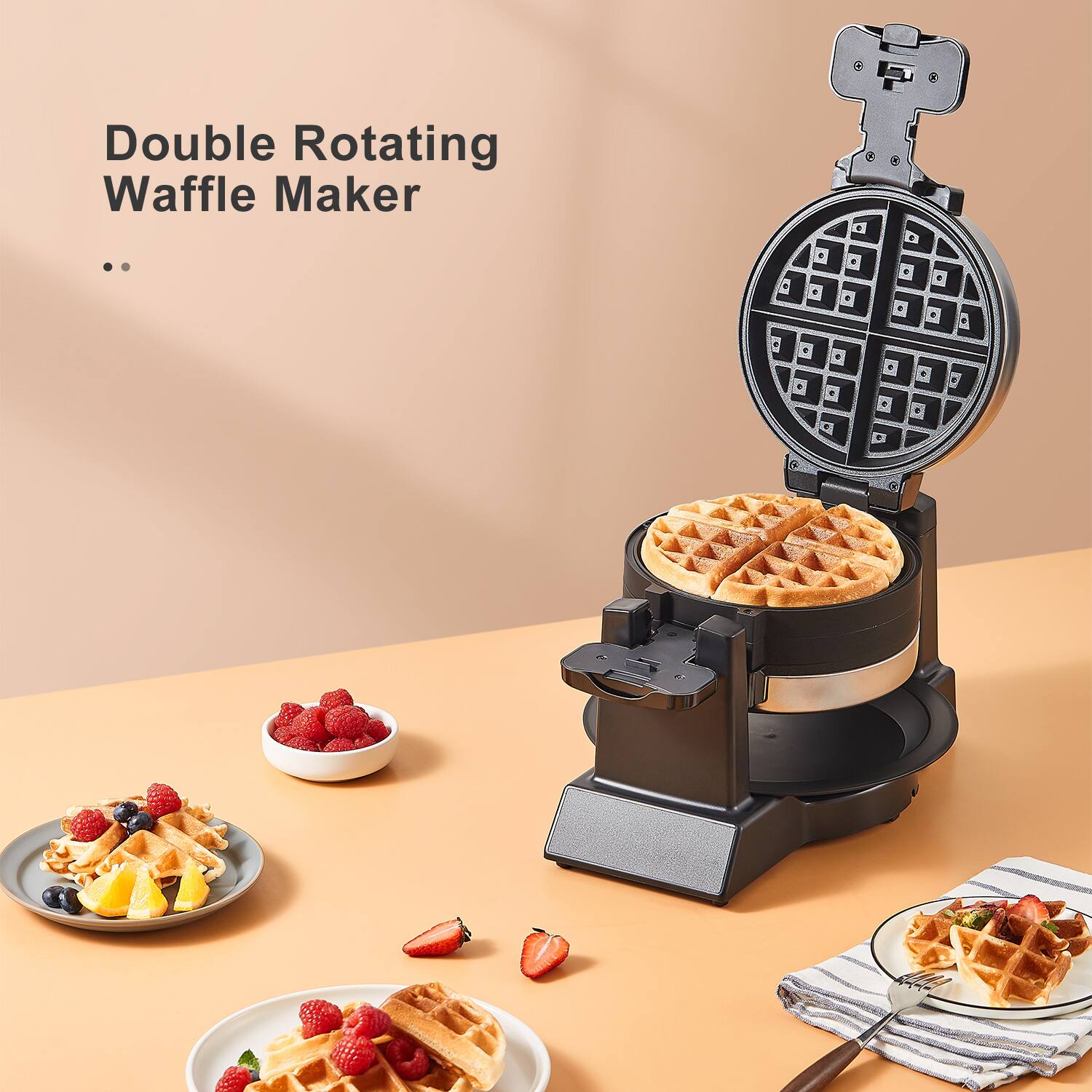 Double Rotating Waffle Maker