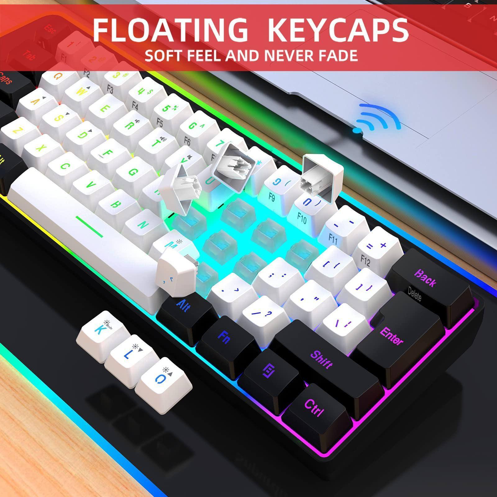 FLOATING KEYCAPS  
SOFT FEEL AND NEVER FADE