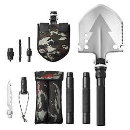 LOVMOR - 11 In 1 Folding Survival Shovel Portable Compact Camping Multitool