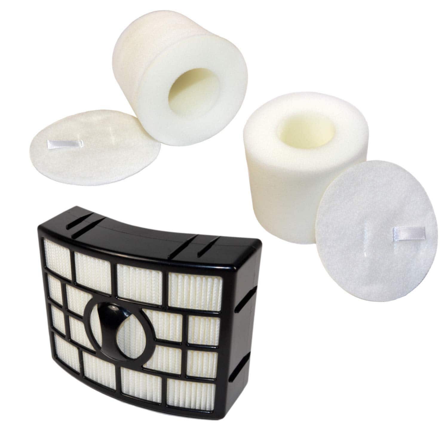 HQRP - Vacuum Filter Kit for Shark APEX DuoClean AX950 AZ1000 NV830 Rotator NV650 NV750 series, Replaces XHF650 XFF650