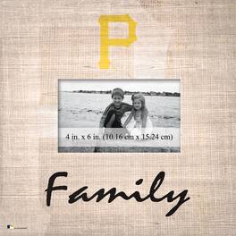 Fan Creations - Pittsburgh Pirates 10'' x 10'' Burlap Pattern Frame - Multicolor