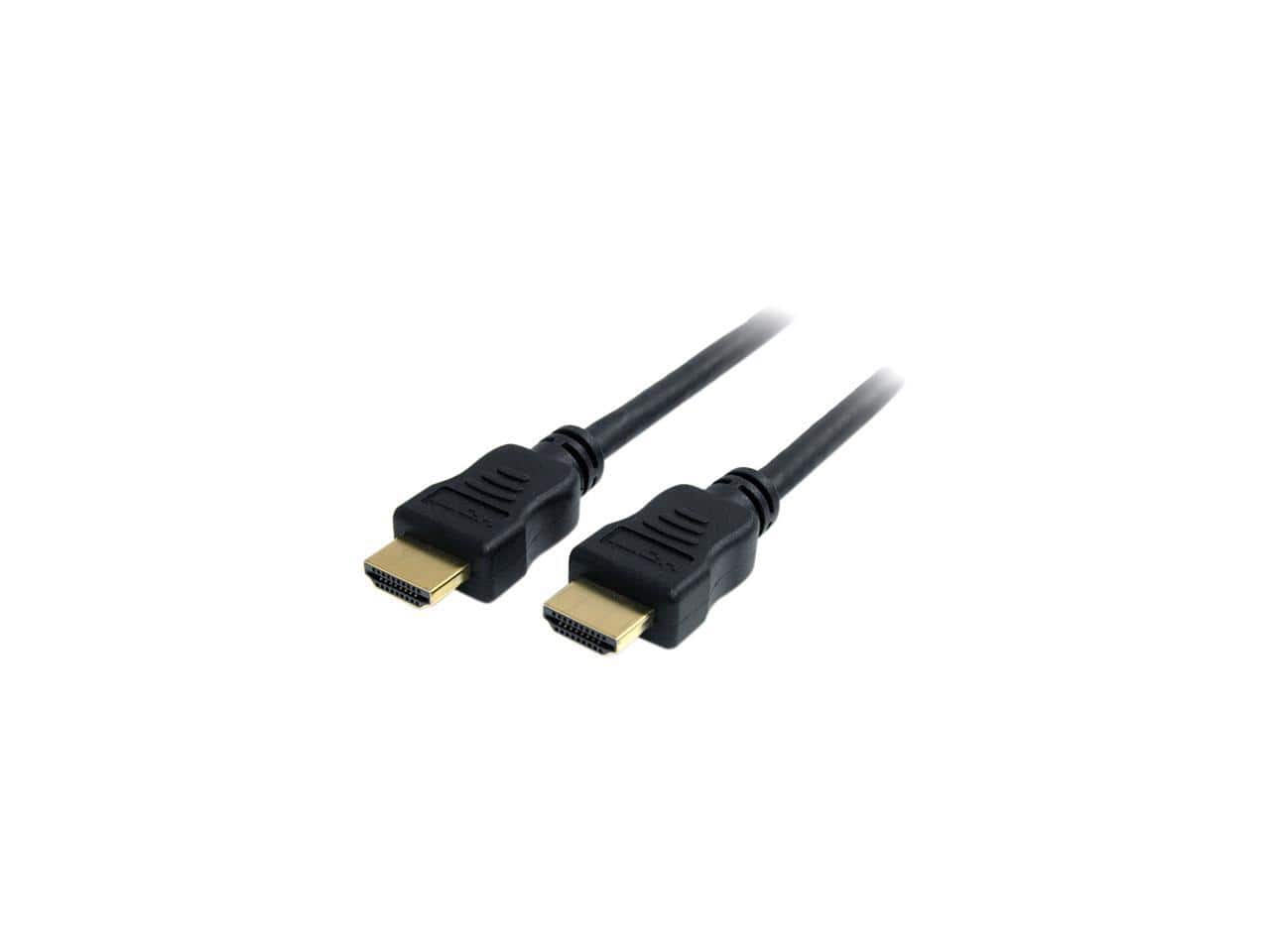 StarTech.com - HDMIMM3HS 3 ft. Black High Speed HDMI Cable with Ethernet Male to Male