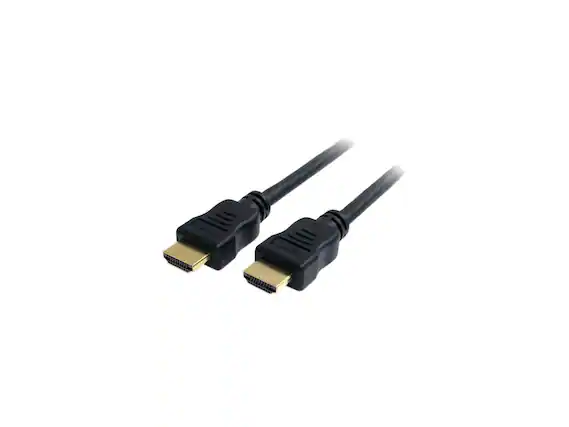 Front. StarTech.com - StarTech.com HDMIMM3HS 3 ft. Black High Speed HDMI Cable with Ethernet Male to Male.