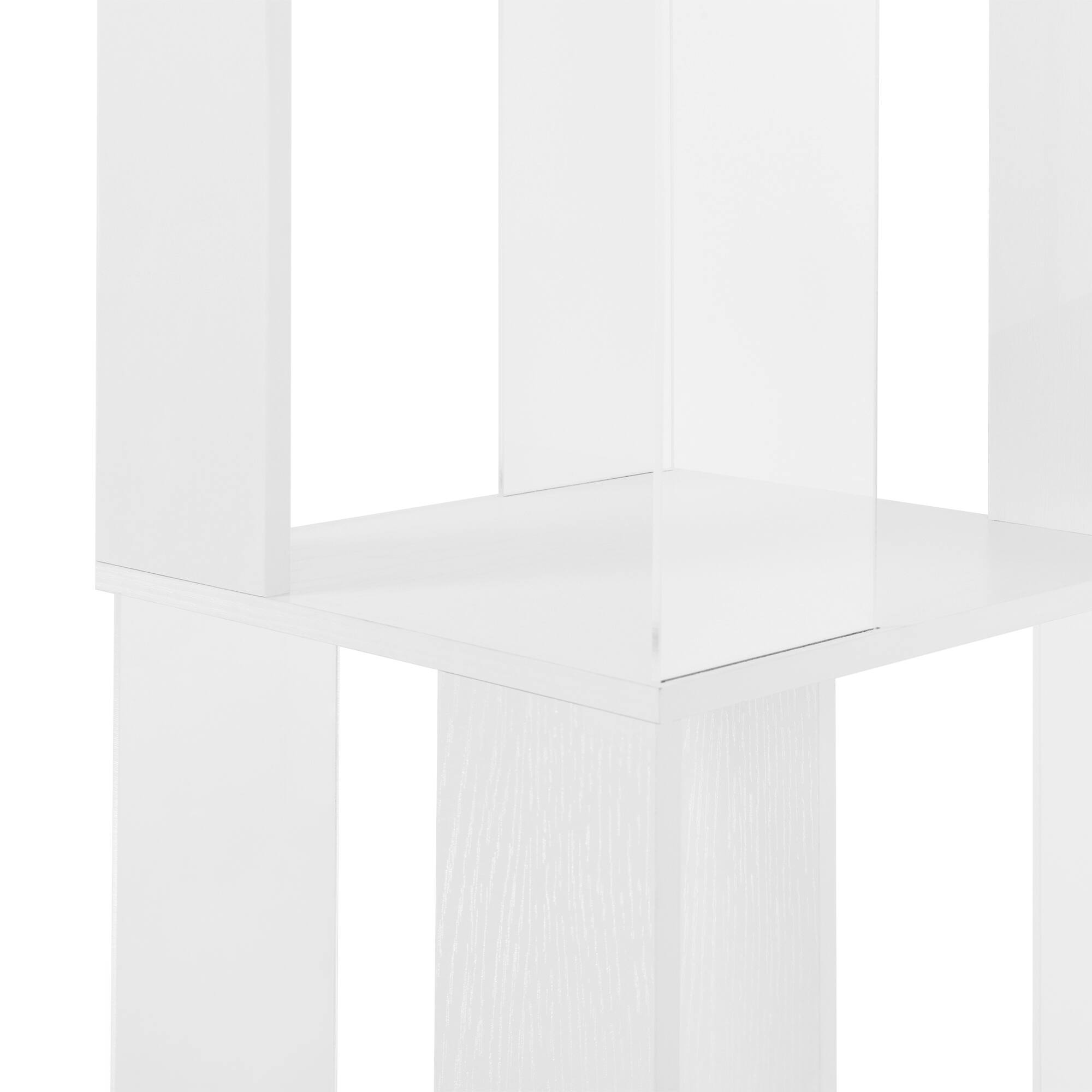 Alt View 9. Tiramisubest - 6 Tier Rotating Bookshelf,Floor Rack Simple Bookcase,Multi-Function Creative Bookshelf with anti-toppling base,White - White.