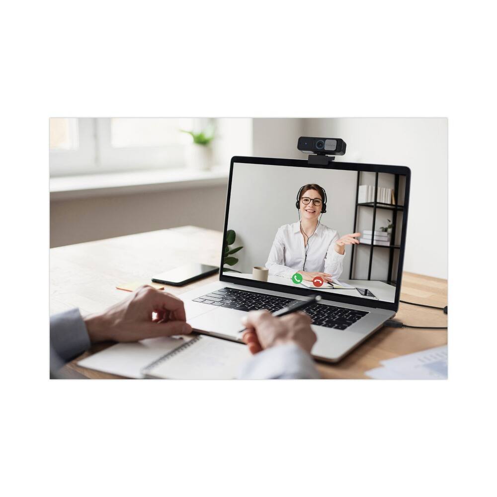 Back. Kensington - Kensington K81176WW W2050 Pro 1080p Auto Focus Pro Webcam with 2 Mpixels - Black - Black.