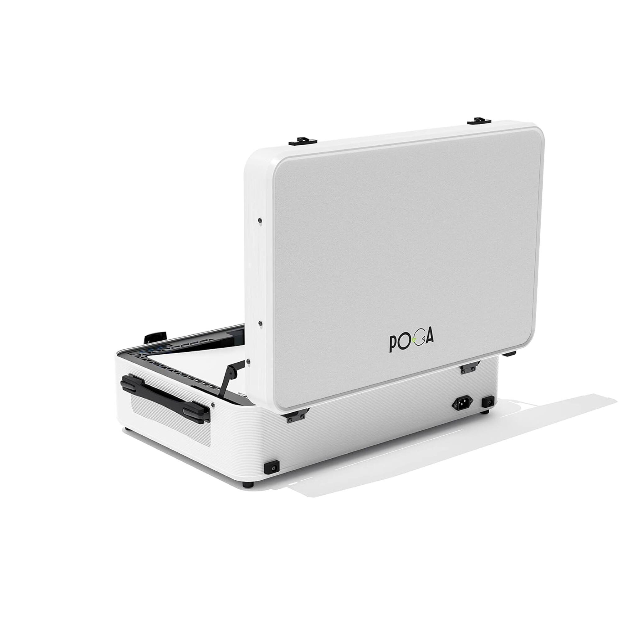 Alt View 30. POGA - LUX PlayStation 5 Premium Portable Console Travel Case w/ Trolley and 24" AOC Gaming Monitor - White.