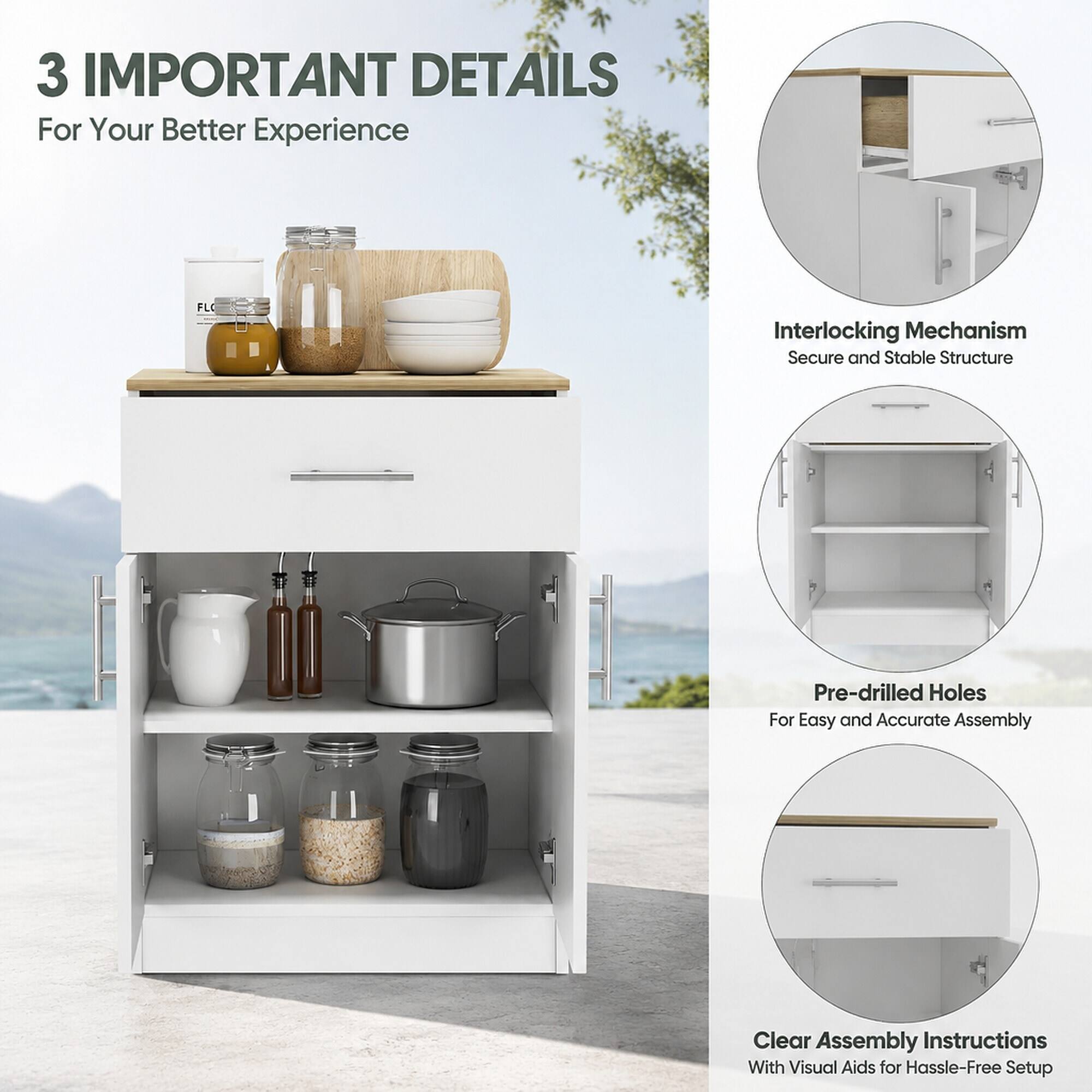 3 IMPORTANT DETAILS For Your Better Experience

FLO

Interlocking Mechanism
Secure and Stable Structure

Pre-drilled Holes
For Easy and Accurate Assembly

Clear Assembly Instructions
With Visual Aids for Hassle-Free Setup