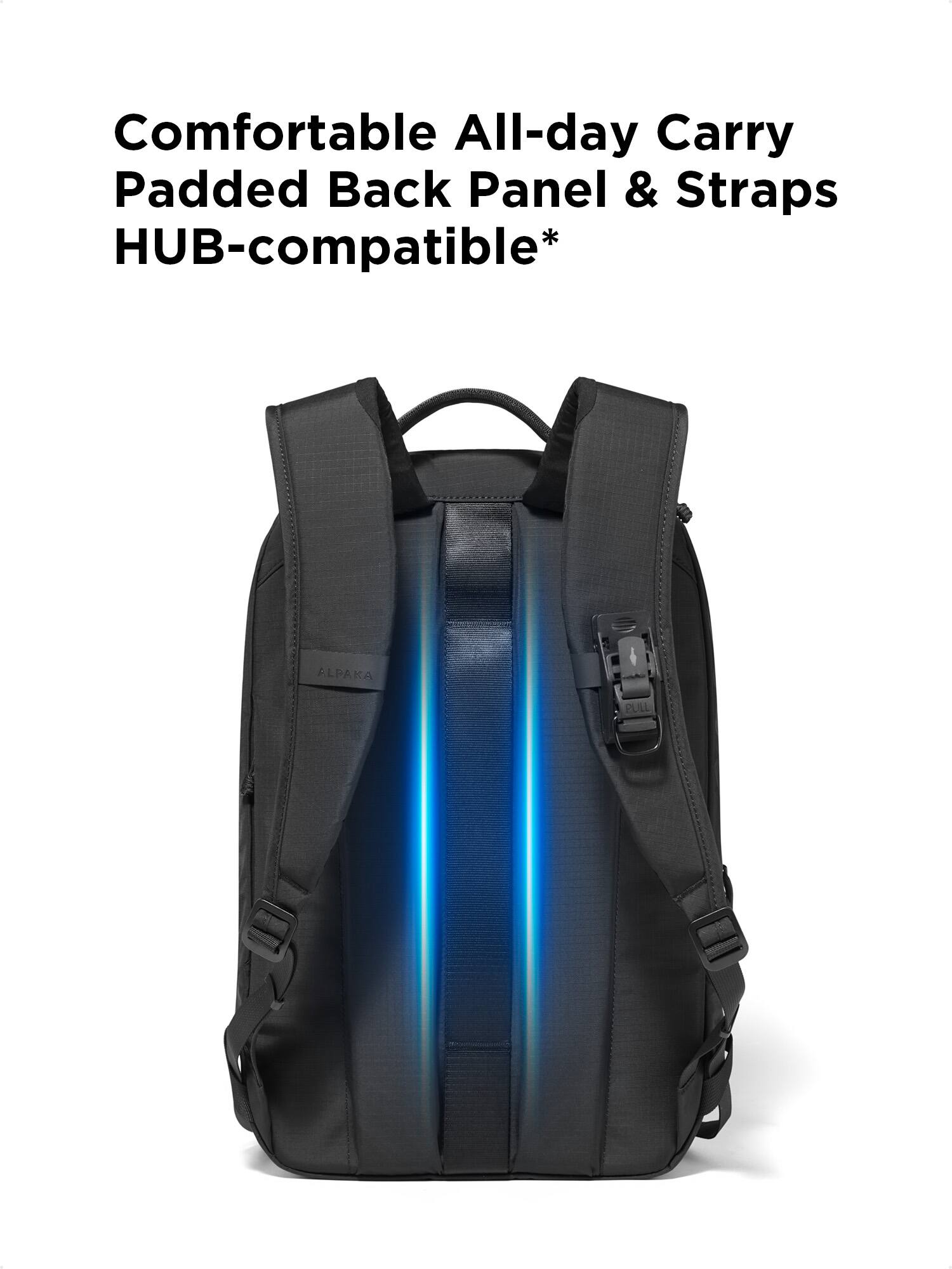 ALPAKA Aero Pack 16L Laptop Backpack with 16" Sleeve Lightweight Water  Resistant Travel Commuter Backpack Black Axoflux 210D AD010840118 - Best Buy