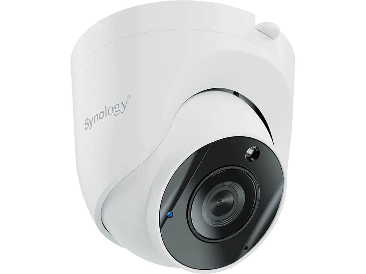 Synology - TC510 5MP AI Indoor/Outdoor Network IP Turret Camera with Night Vision - TAA Compliant - White