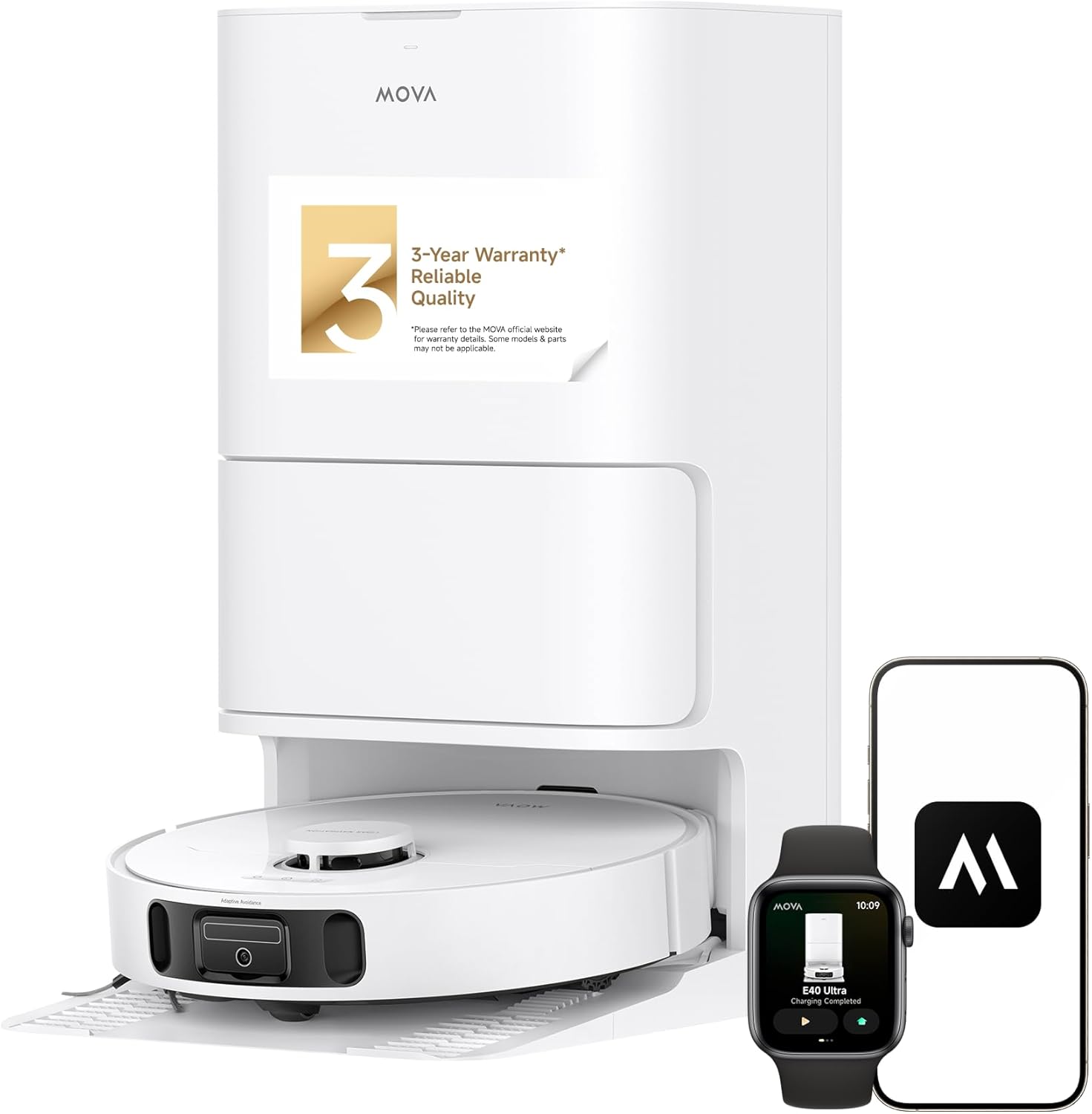 MOVA 3-Year Warranty* Reliable 3-Year Quality
Please refer to the MOVA official website for warranty details. Some models & parts may not be applicable.
MOVA 10:09 40 Ultra Charging Completed