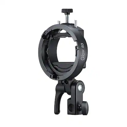 Front. Glow - Glow S3 Round Flash S-Type Bowens Mount Bracket for Round Head Flashes.