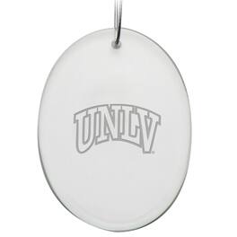 Jardine - UNLV Rebels 2.75'' x 3.75'' Glass Oval Ornament - Multicolor