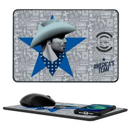 Keyscaper - Dallas Cowboys 2024 Illustrated Limited Edition Wireless Charger and Mouse Pad - Black