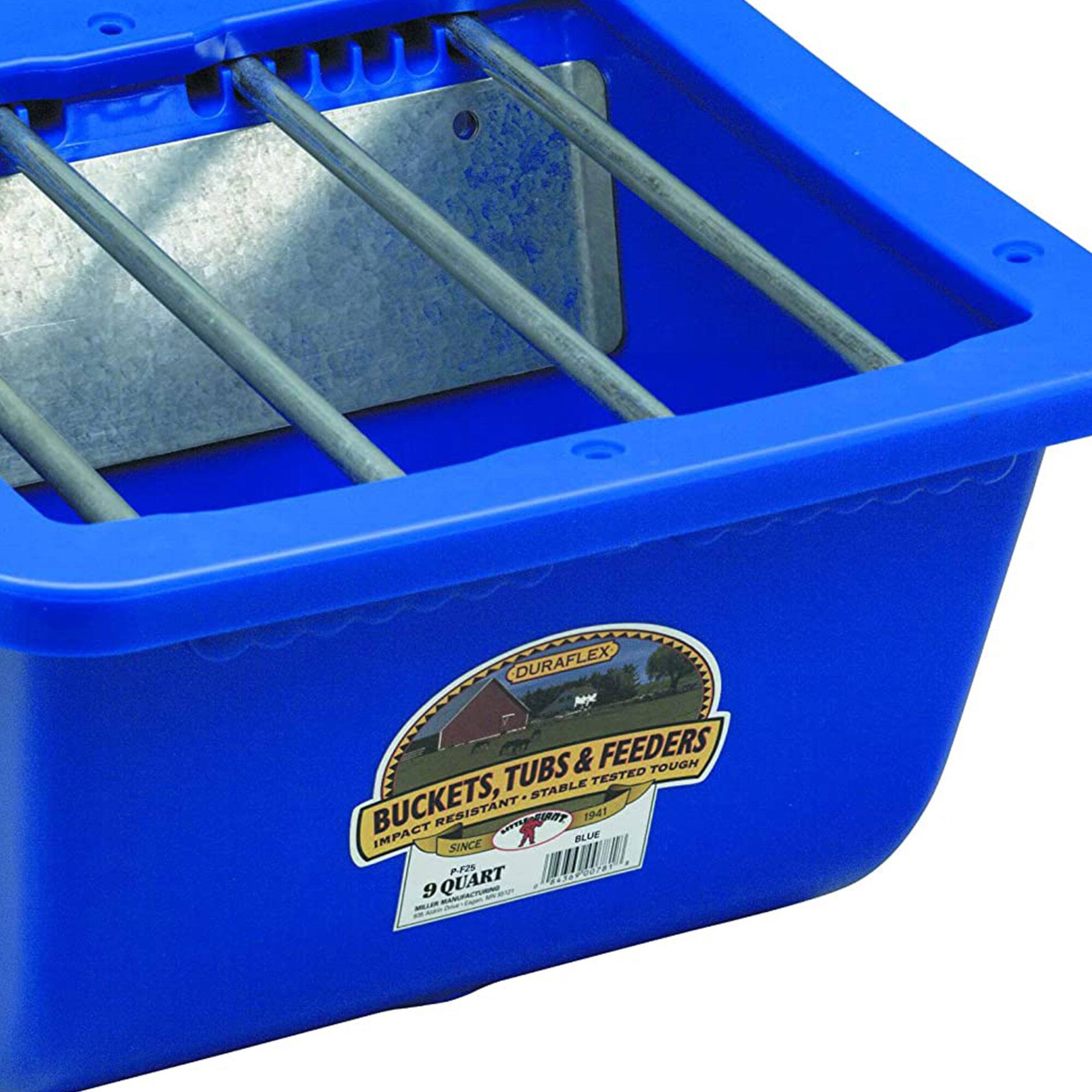 DURAFLEX BUCKETS, TUBS & FEEDERS TOUGH TESTED TOUGH, IMPACT RESISTANT SINCE 1941 PS 07 QUART 9