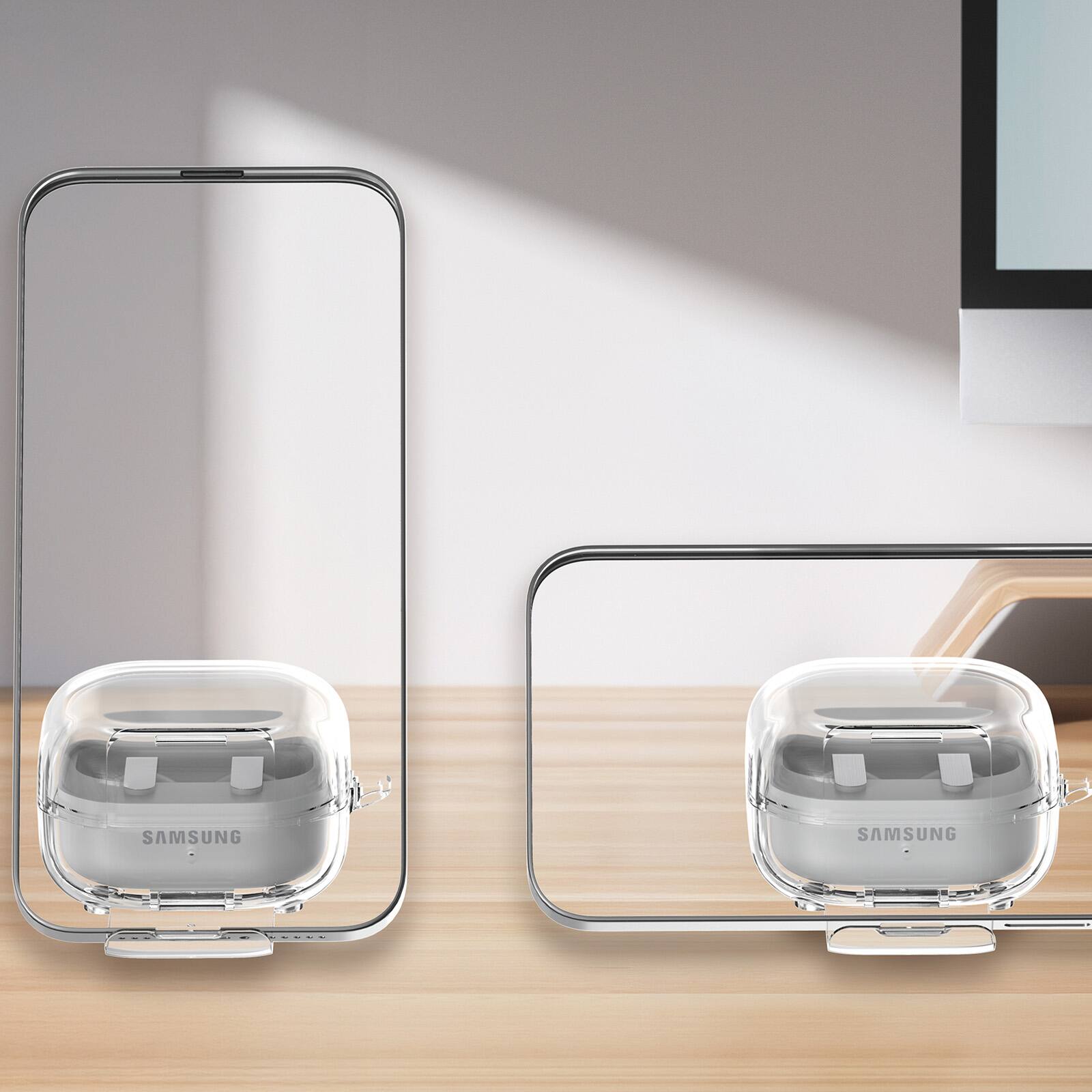 Dteck Clear Case for Samsung Galaxy Buds 4/4Pro with Cleaning Pen