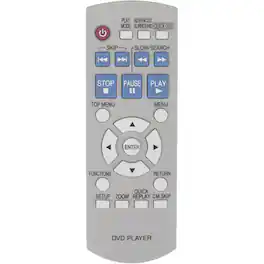ZdalaMit - Replacement Remote N2QAYB000011 fit for Panasonic DVD CD Player DVD-S1 DVDS1 DVD-S1S DVDS1S - Gray