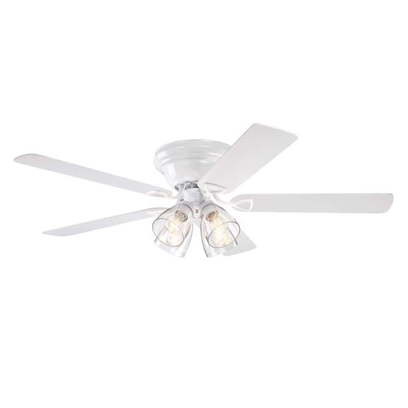 Westinghouse - 52 in. Rustic Bronze LED Indoor Ceiling Fan - White