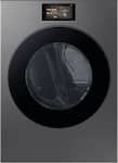 Samsung - 7.6 cu. ft. Bespoke AI Ultra Capacity Front Load Electric Dryer with AI Home and AI OptiDry+ - Dark Steel