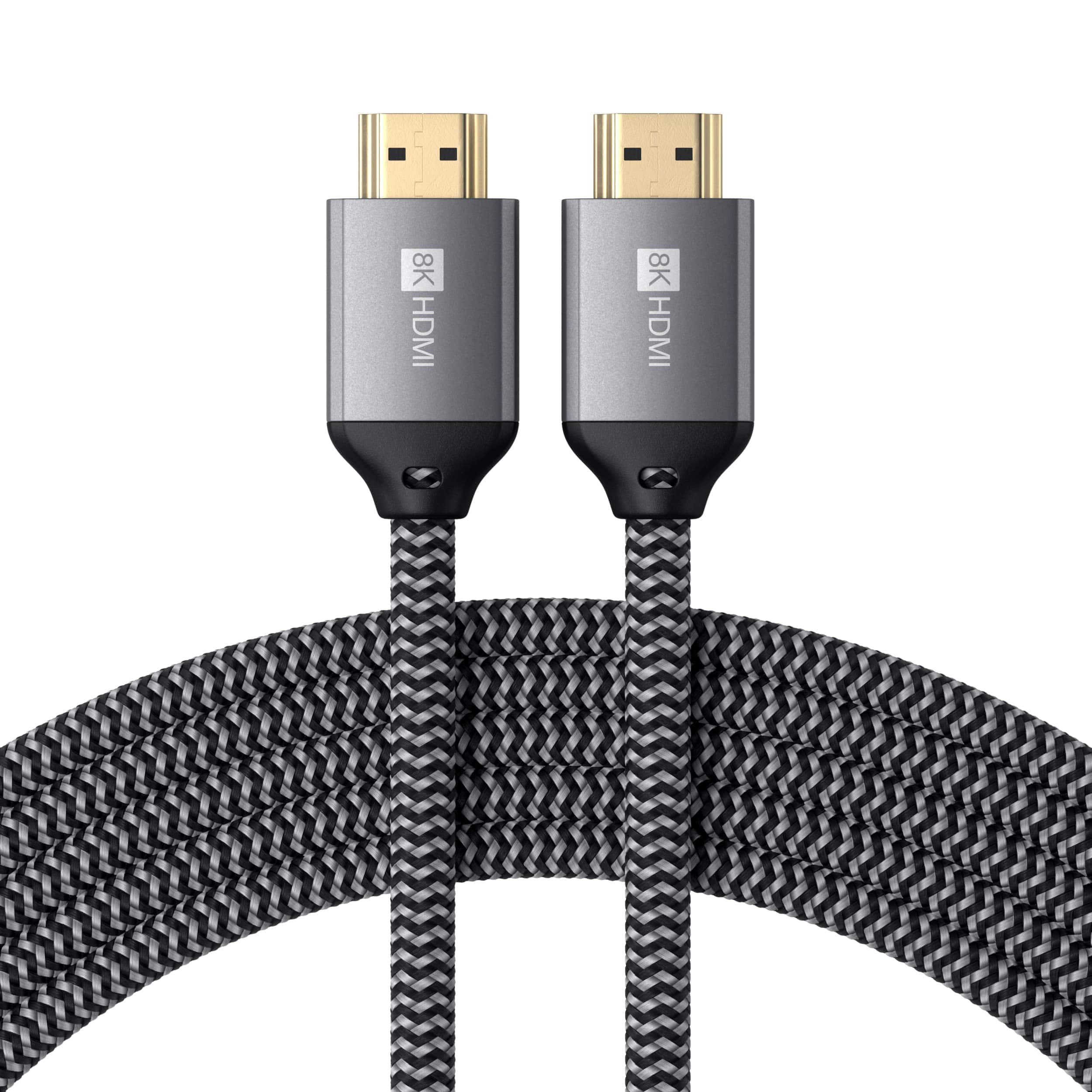 Satechi - 8K HDMI 2.1 Cable - 8K@60Hz, 4K@120Hz, 48Gbps Ultra High Speed, 6.6ft/2m for iMac & MacBook