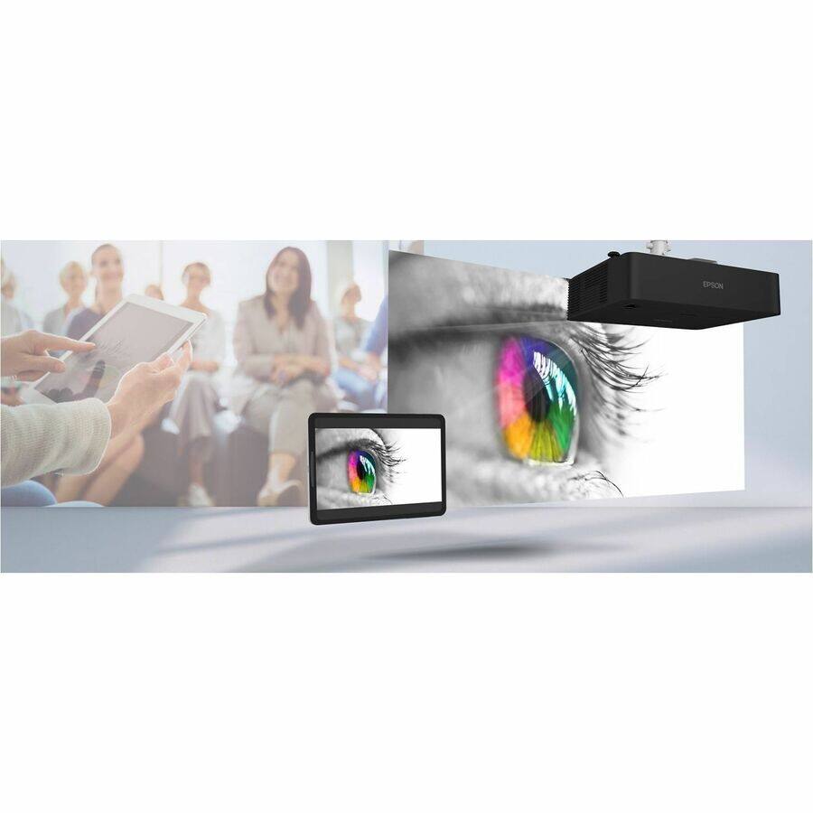 Alt View 7. Epson - Epson PowerLite L L895E Standard Throw 3LCD Projector - 21:9 - Ceiling Mountable - Black - 1920 x 1200 - Front, Rear - 1.07 Billion Colors (30-bit).