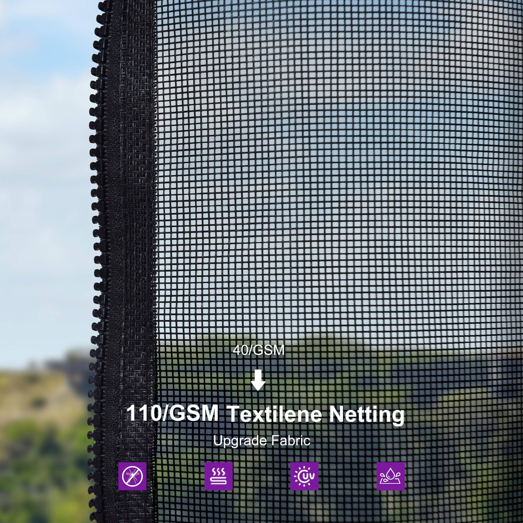 40/GSM  
110/GSM Textilene Netting  
Upgrade Fabric