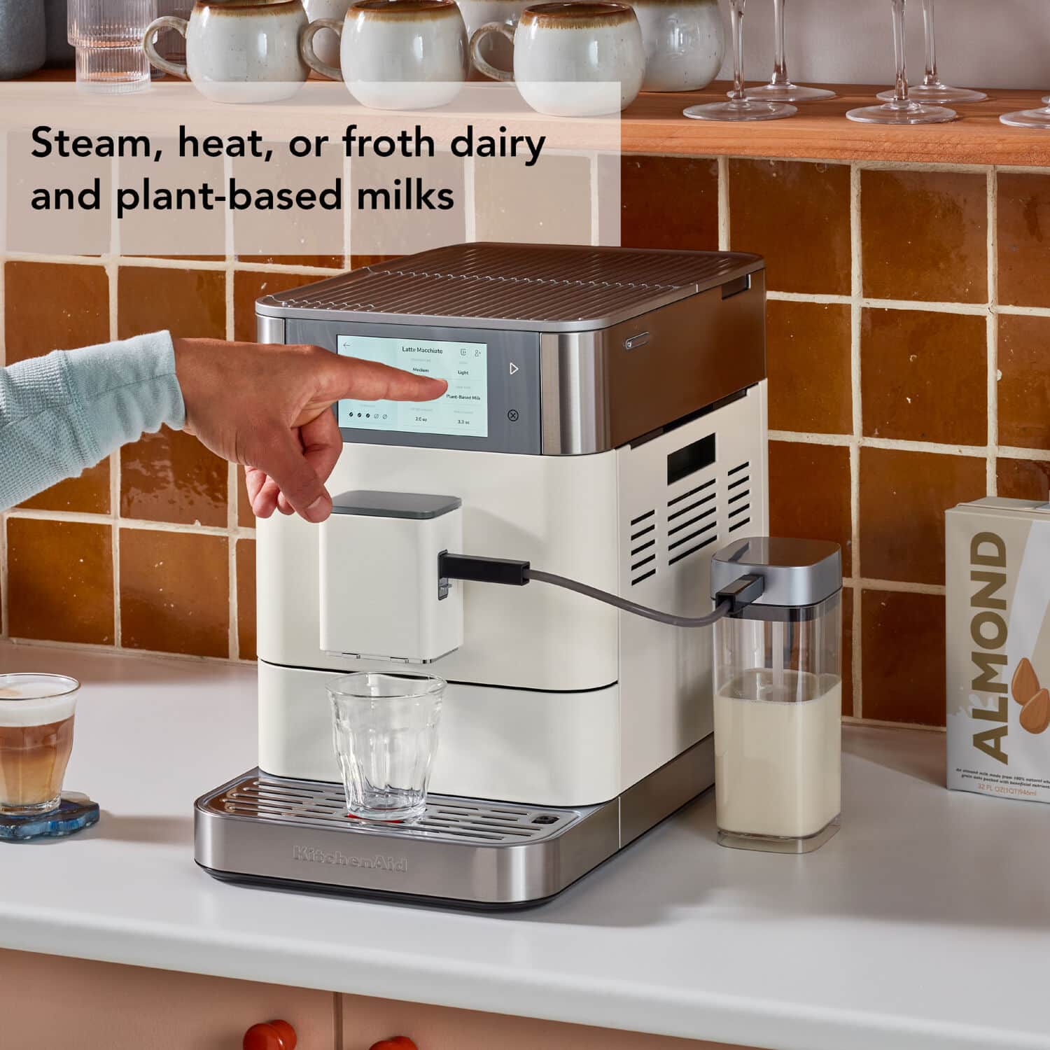 KitchenAid Fully Automatic Espresso Machine KF8 Porcelain White
