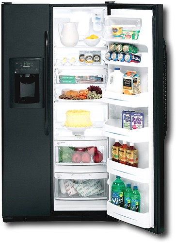 Best Buy: GE 25.4 Cu. Ft. Side-by-Side Refrigerator with Thru-the-Door ...